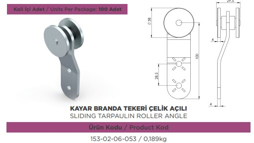KAYAR CATI PERDE MAKARASI TEKLI CELIK ACILI NEVPA